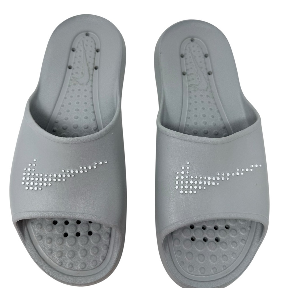 Nike Victori Men’s Size 12 gray slide sandals slip on shoes